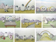 Adventures in Flockdown - nine images