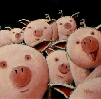 stan milne art sheep painting 